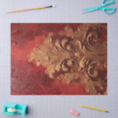 Retro-Imitate Gold Viktorianische Ornamente Bordea Seidenpapier (Basteln)