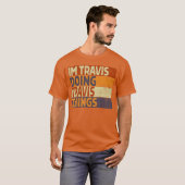 Retro ImRAVIS DoingRAVIShings Funny Birthday Joke T-Shirt (Vorne ganz)