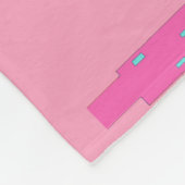 Retro in der rosa Fleece-Decke Fleecedecke (Ecke)