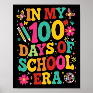 Retro in meinen 100 Tagen der Schule Era 100. Tag Poster