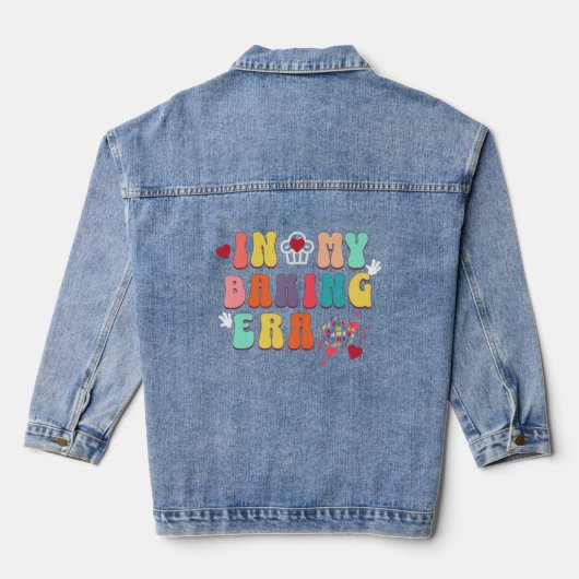 Retro in meiner Backenzeit Jeansjacke (Rückseite)