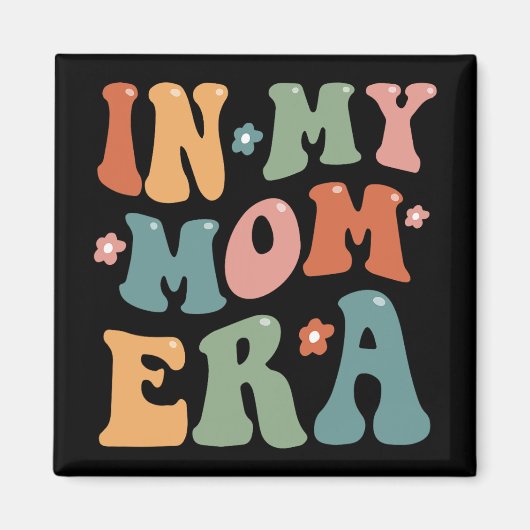 Retro in meiner Coolen Mama Erra Funny Mama Mütter Magnet (Vorne)