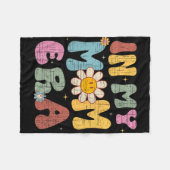 Retro in meiner Mama Zeitalter Niedlich Mama Mütte Fleecedecke (Vorderseite (Horizontal))