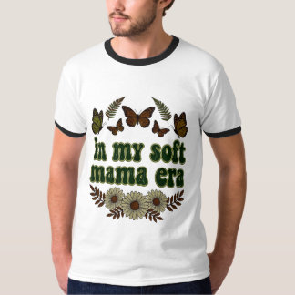 Retro in meiner weichen Mama-Ära Schmetterling Flo T-Shirt