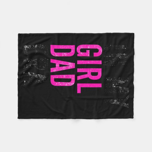 Retro In My Dad Girl Era Funny Father's Day Mens C Fleecedecke (Vorderseite (Horizontal))