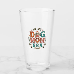 Retro In My Dog Mom Era Damen T-Shirt Glas