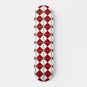 Retro in Rot und Weiß  Skateboard