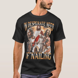 Retro in verzweifeltem Bedarf, an die Heilige Bibe T-Shirt