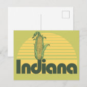 Retro Indiana Feiertagspostkarte (Vorne/Hinten)