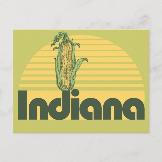 Retro Indiana Feiertagspostkarte (Vorderseite)