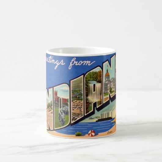 Retro Indiana Greeting Mug Kaffeetasse (Mittel)