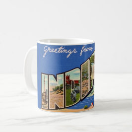 Retro-Indiana-Gruß-Tasse Kaffeetasse
