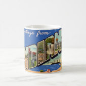 Retro-Indiana-Gruß-Tasse Kaffeetasse (Mittel)