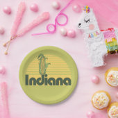 Retro Indiana Pappteller (Party)