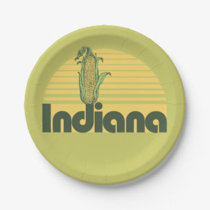 Retro Indiana Pappteller