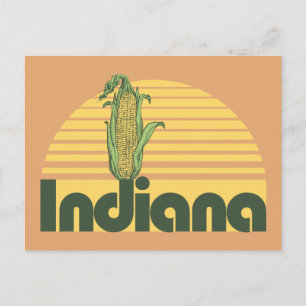 Retro Indiana Postkarte
