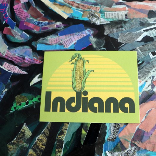 Retro Indiana Postkarte