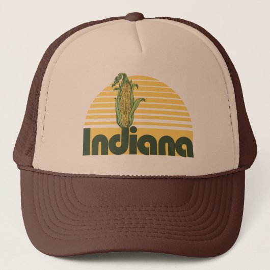 Retro Indiana Truckerkappe (Vorderseite)
