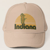 Retro Indiana Truckerkappe (Vorderseite)