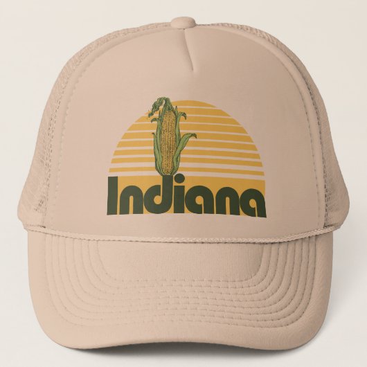 Retro Indiana Truckerkappe (Vorderseite)