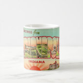 Retro Indianapolis Gruß Kaffeetasse (Mittel)
