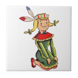 Retro indische Prinzessin Costume Fliese