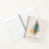 Retro-individuelle Name für abstrakte geometrische Notizblock (Innenseite)