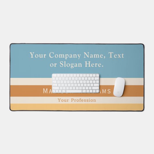 Retro Individuelle Name Text Slogan Office oder Pe Schreibtischunterlage (Tastatur & Maus)