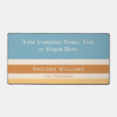 Retro Individuelle Name Text Slogan Office oder Pe Schreibtischunterlage (Vorderseite)