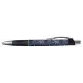 Retro Industrial Blue Printing Engineering Kugelschreiber (Oberseite)