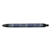 Retro Industrial Blue Printing Engineering Kugelschreiber (Vorderseite)