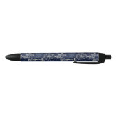Retro Industrial Blue Printing Engineering Kugelschreiber (Unterseite)