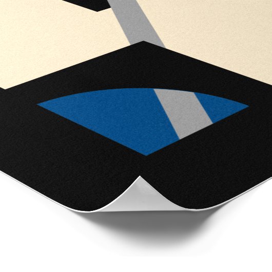 Retro Industrial Deko Geometric Art (Ecke)