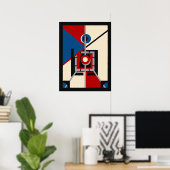 Retro Industrial Deko Geometric Art (Heimbüro)