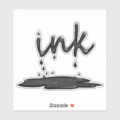 Retro Ink Spritzer Sticker - Creative Vibes (Blatt)