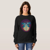 Retro Insect Dragonfly Sunset Bug garden Dragonfli Sweatshirt (Vorne ganz)