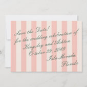 Retro-Insel-Save-the-Date-Markise gestreifte flach Save The Date (Vorderseite)