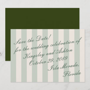 Retro-Insel-Save-the-Date-Markise-Streifen-Flachka Save The Date