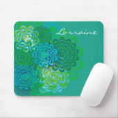 Retro Inspiriert blaue und grüne Mousepad (Mit Mouse)