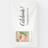 Retro-inspiriert Cocktailbanner in weichen Pastell Banner (Vertikal)