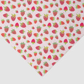 Retro-Inspiriert handIllustrierte Chic-Erdbeere Seidenpapier (Ausschnitt)