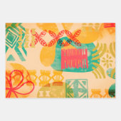Retro Inspiriert hawaiianisches Druckmuster Geschenkpapier Set (Vorderseite 2)