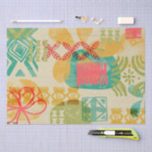 Retro Inspiriert hawaiianisches Druckmuster Seidenpapier (Handwerk)