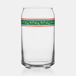 Retro Inspiriert Holly Border Weihnachten Dosenglas