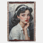 Retro Inspiriert Portrait von nachdenklicher junge Decke (Vorderseite Vertikal)