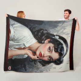 Retro Inspiriert Portrait von nachdenklicher junge Fleecedecke