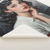 Retro Inspiriert Portrait von nachdenklicher junge Sherpadecke (3/4)