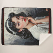 Retro Inspiriert Portrait von nachdenklicher junge Sherpadecke (Vorderseite (Horizontal))