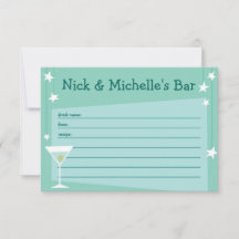 Retro Inspiriert Rezept-Karte