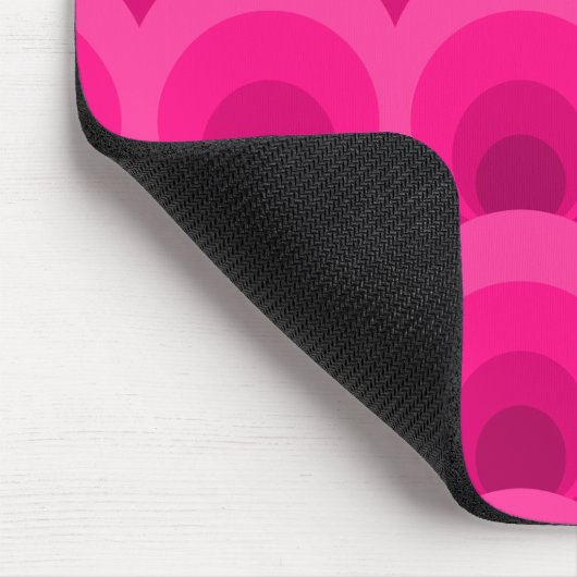Retro Inspiriert rosa Mousepad (Ecke)